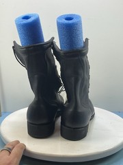New Vintage WELLCO RO SEARCH USGI Combat Boots, BLACK, 9-1/2 R, 4/1997 With Tag!