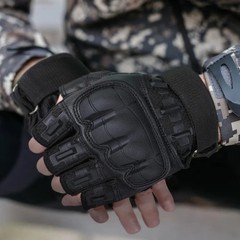 Fingerless Tactical Gloves Outdoor Motorcycle Cycling Half Finger Airsoft Gloves