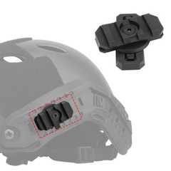1 Set Tactical Military Helmet Side Rail Mount Adapter 360 Rotation Army Guide