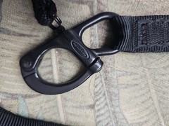 Yates 15NK Tactical Helo Personal Retention Lanyard Black Rescue Hook