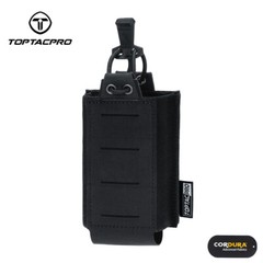 TOPTACPRO Tactical M4 Mag Pouch MOLLE Single Mag Carrier Laser Cut 556mm Airsoft