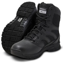 ORIGINAL SWAT Men’s Force 8in Side-Zip Black Boots (155201)
