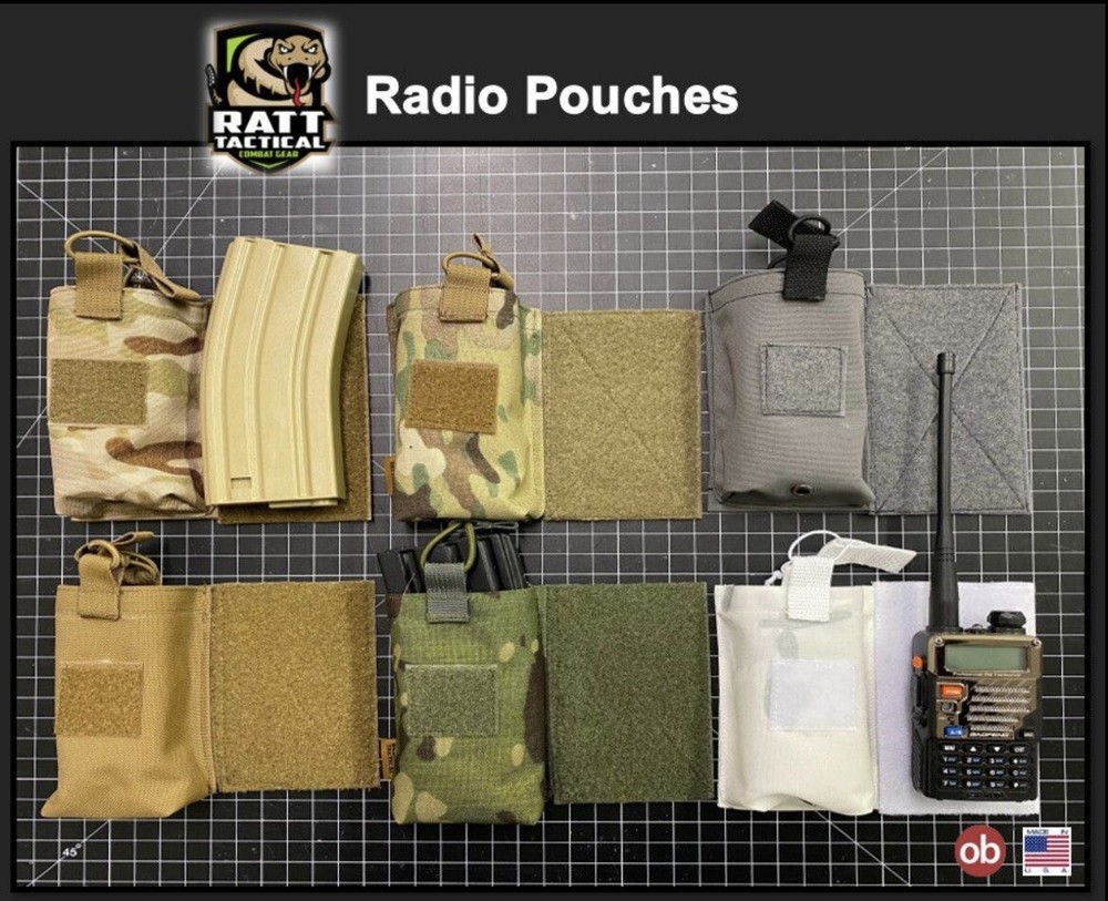 RATT Tactical USA Radio Mag Hook/Loop Pouch