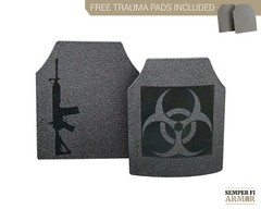 Body Armor AR500 Plates Full Anti Spalling Upgrades 2 Day Ship Free Trauma Pads