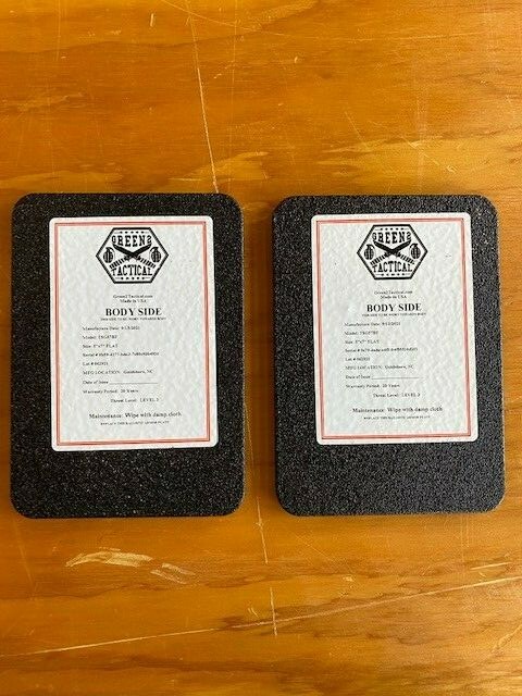 5×7 Side Plates (set of 2) Ballistic Made Of AR500 Steel— LVLIII