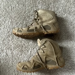 Lowa Zephyr Mid TF Tactical Boots Beige Solid Men’s US 10.5 Wide Uninsulated
