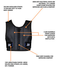 221B Tactical Men’s Maxx-Dri 3.0 Body Protection Airflow Ventilation Police Vest
