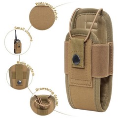 Military Radio Holster Molle Pouch for Tactical Vest Belt Clip Outdoor Gear
