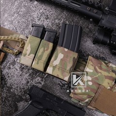 KRYDEX Tactical Double Stack 9mm Pistol Magazine Pouch Belt MOLLE Mounted Coyote