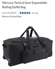 Mercury Tactical Gear – TAA Compliant- Expandable Rolling Deployment Bag