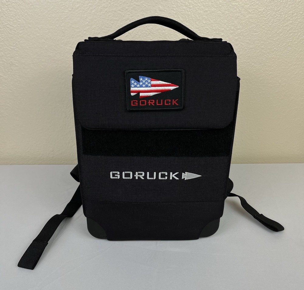 GoRuck Ruck Plate Carrier Backpack Standard Black with 2x 20lbs Ruck Plates READ