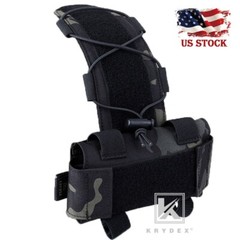 KRYDEX Helmet Counterweight Pouch Tactica Helmet Battery Case Black Camo
