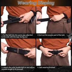 Durable 1.5″ Tactical Combat Belt for Law Enforcement & EDC – Lightweight Design