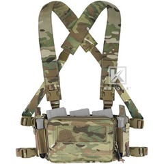 KRYDEX Tactical D3CRM Chest Rig 5.56 / 7.62 Rifle Pistol Magazine Pouch Placard