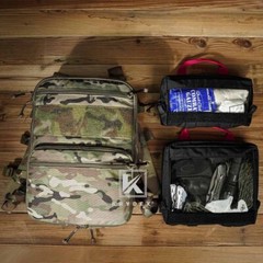 KRYDEX Clear Top Insert Bag Packing Organizer Hook Back for D3 Backpack Large