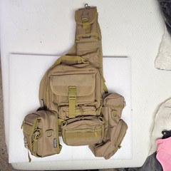 HUNTVP Tactical Military Sling Molle Backpack with 4 extra care compartments.
