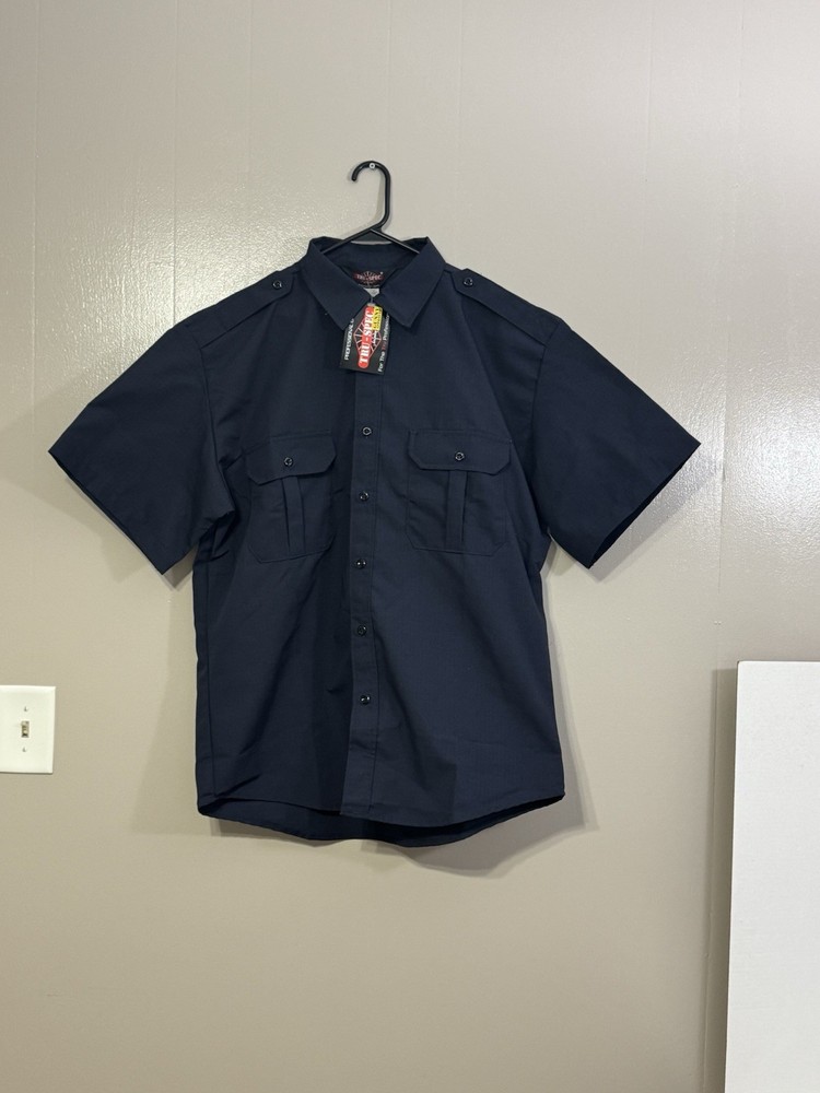 NWT Tru-Spec Tactical Dress Shirt SS Navy Blue Extra Large C67