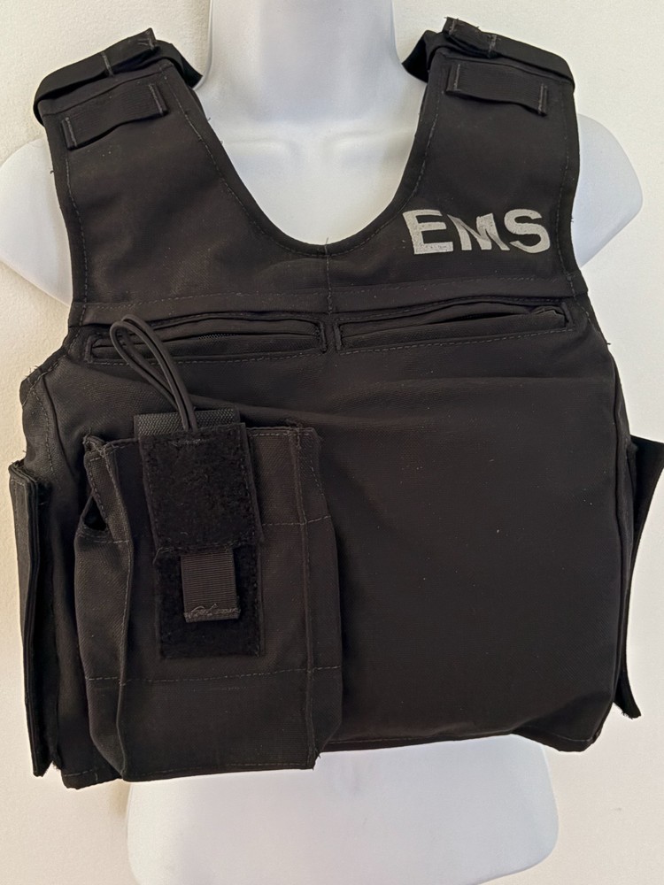 SECOND CHANCE WMN Clean Tactical Armor Carrier Side Open XXS EMS Reflexive Blck