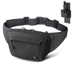 RXW Tactical Concealed Carry Fanny Pack, CCW 8.6 x 3 x 5.9 inches, Black