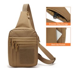Tactical Crossbody Gun Bag Chest Pack with Sling for Concealed Carry of Handgun