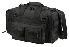 Black Concealed Carry Gear and Duffle Bag 12″x7″x10″ MOLLE Tactical Duty Bag