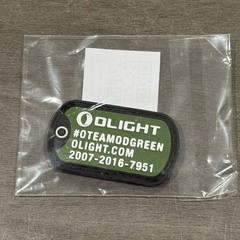 New-Olight-#OTEAMODGREEN-Patch-Hook&Loop-PVC-Rubber-Sealed-Package-Dog-Tag-Swag