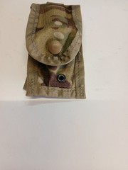 GENUINE US MILITARY MOLLE MULTI-CAMO SINGLE 9MM POUCH. DURABLE & MADE IN USA !