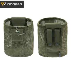 IDOGEAR Tactical MOLLE Dump Pouch, 500D Nylon Foldable Mesh , Multiple Colors