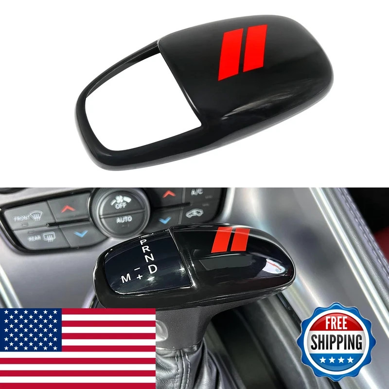 Remoch Gear Shift Knob Head Cover For Dodge Charger Accessories 2015-2023