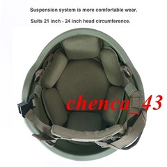US Stock!!! Green PE NIJ IIIA Tactical Ballistic Helmet Bulletproof Combat Gear