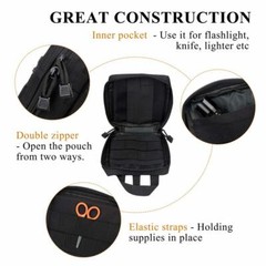 Tactical Molle Admin Pouch Compact Utility EDC Tool Waist Military Storage Bag