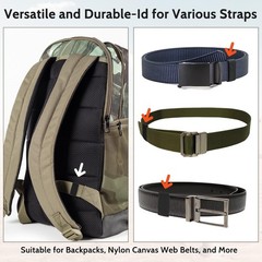 10 Pack Elastic Belt Keeper Strap, Nylon Canvas Web Belt Elastic Loop Keeper,…