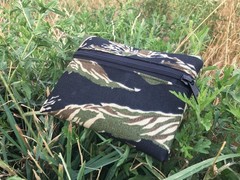 LIVESOUTSIDE VTS Vietnam Tiger Stripe Camo US AMRY Cordura Zipper Bag Small USA
