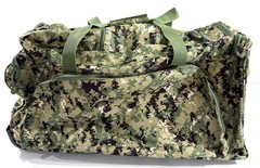 NEW MERCURY TACTICAL WHEELED DUFFLE BAG MRCT8001 WOODLAND DIGITAL CAMO 30x15x14