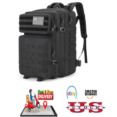 Tactical Backpack 45L Water Resistant Military Rucksack MOLLE EDC Pack Large