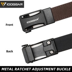 IDOGEAR Tactical 1.25″ Belt 1000D Rigid Nylon Adjustable Lightweight Metal Belt
