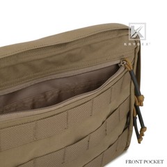 KRYDEX Chest Bag Chest Recon Bag Tactical Front MOLLE Pack Bag Large Capacity