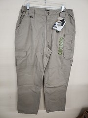 5.11 Tactical Series Mens Work Pants/Khaki/Cotton Canvas/Cargo 38″X32″