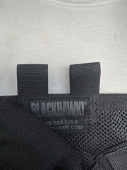 BLACKHAWK! Tactical Chest Rig Vest w/ holster Adjustable Black One Size