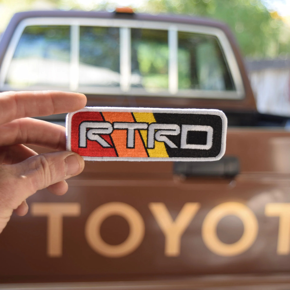 NO COAST YOTA DARK RTRD PATCH TOYOTA RETARD TRD PRO EMBROIDERED HOOK BACKING