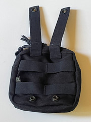ARMOR EXPRESS Medium Utility Pouch 5X5 Zip top LAPD Blue Mil-Spec 1″ Molle