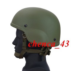 US Stock!!! Green PE NIJ IIIA Tactical Ballistic Helmet Bulletproof Combat Gear