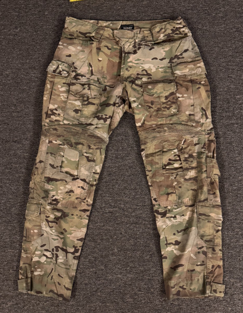 Yevhev Multicam Camouflage Combat Pants Men’s L Military Tactical Gear No Pads