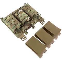 KRYDEX Tactical KTAR Front Flap 5.56 Triple Mag Magazine Pouch Placard Holder