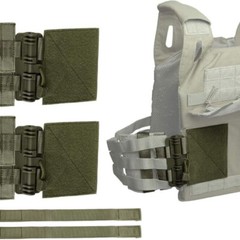 2 Pack Quick Release Buckle Set, Molle Side Belt Cummerbund Fast Fit Buckle Set