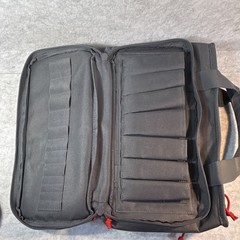 Fieldline Pro Series Tactical Gear Bag Gray/Red Zip Padded Handle