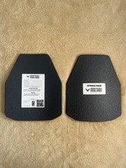 AR500 Armored Republic Body Armor Plate Set 10″ x 12″ Level 3+ w/Build Up Coat