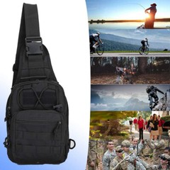 Men Tactical Sling Chest Bag Fanny Pack Cross Body Molle Outdoor Hiking Backpack