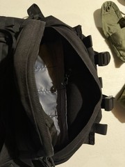 Black Tactical MOLLE Backpack Hunting Zip, External Pockets, Padded Straps