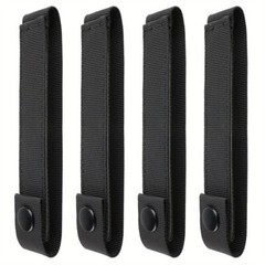 4pcs Molle Straps Thumb Snap Buckle Tactical Outdoor Gear Attachment Webbing